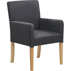 Beliani Rockefeller Armchair Upholstered Cover Grey