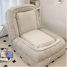 Alejon Sofa Bed, Convertible Couch Chair, 3-in-1 Multifunctional Modern Folding Floor Lazy Sofa Chair with Breathable, Skin-Friendly Cotton Flannelette, Ideal for Reading, Gaming, Medi