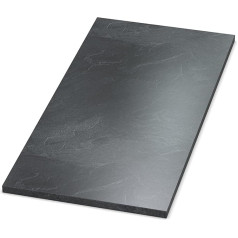 Auprotec Table Top 28 mm Slate 900 mm x 600 mm Wooden Panel Decorative Chipboard with Edging ABS Edge Selection: 90 x 60 cm