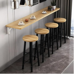 Generic An Der Wand Montierter Tisch Klappbarer Wandschreibtisch Platzsparender Schwebender Laptop-Schreibtisch Herunterklappbare Werkbank Für Das Esszimmer Im Büro(Wood,90 * 40cm)