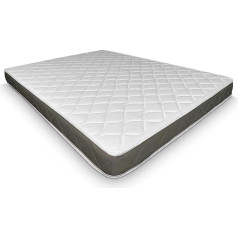Dreaming Online Visco Fresh Multi-Layer Reversible Mattress 135 x 190 cm (Winter / Summer Side), Mite-Repellent, Antibacterial and Hypoallergenic, Height 13 cm, White