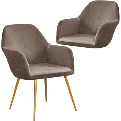 AQIGR Stretch Chair Covers Velvet Dining Chair Cover with Armrests Set of 2/4/6 Office Chair Covers Backrest Chair Cover High Armchair Protective Covers (Colour: #6, Size: 2 Pieces)