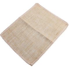 Collbath 4 Stück Heiztischsets mit Spitzendekor Waschbar Leinen Tischsets – rutschfest für Esszimmer 30 X 40 cm