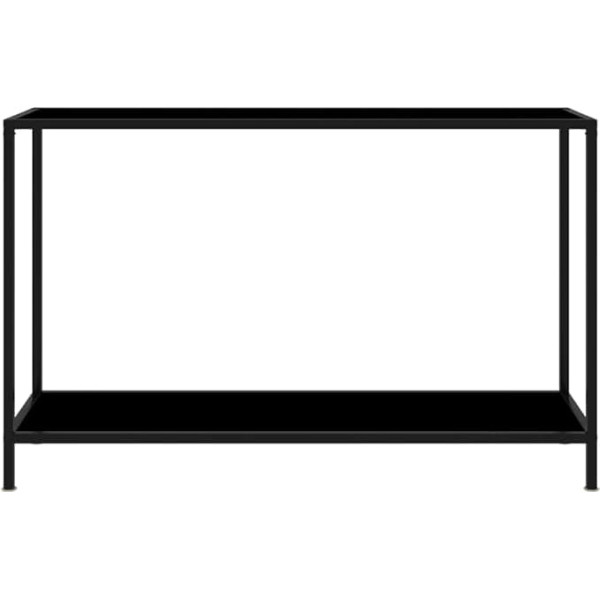 Auvyi Console Table 120 x 35 x 75 cm Living Room Side Table Practical Top Plate Placing Decorations Room Bedroom Table Offers Additional Storage Space Black