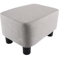 Aselected Footstool Small Footstool Rectangle Sofa Footrest Removable Legs Change Shoes Stool for Living Room and Bedroom Plain