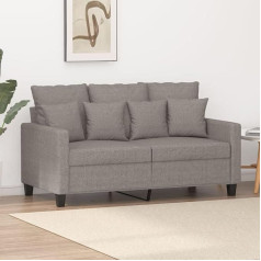 Utsrabfa Couch Living Landscape Lounge Set Sofa Bed 2-Seater Sofa Taupe 120 cm Fabric Suitable for Bedroom, Living Room, Dining Room, Office