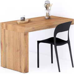 Mobili Fiver , Evolution Dining Table 120 x 60 cm Rustic Oak with Single Leg, Made In Italy