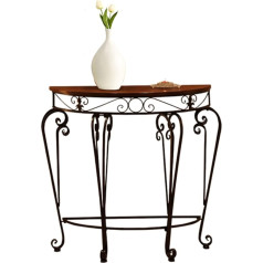 GVBJIUAXJM Narrow Long Sofa Table Behind Couch, Decorative Console Table, Against The Wall Entryway Table with Iron Frame, Vintage Porch Table, Assembled Coffee Table (Size: 80 x 35 x 80 cm, Colour: