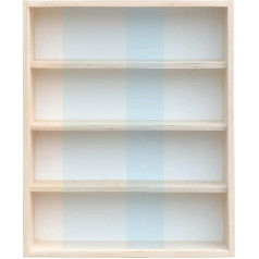 Alsino V-07.40 Wooden Display Case with Discs for Storage of Gemstones Model Cars Length 40 cm - 150 cm