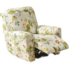 ‎Ebeta EBETA Armchair Covers Stretch Cover for Relaxing Chair, Complete Chair Protector, 4-Piece Elastic Recliner Chair Covers, Stretch Chair Cover with Pockets for TV Chair, Lounger, Armchair (Spring)