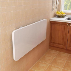 Generisch Faltbarer schwebender Tisch zur Wandmontage für kleine Räume, klappbare Werkbank für Esszimmer, Küche, Wohnzimmer, Arbeitszimmer, Schlafzimmer, Garage, Balkon, Waschküche und Büro.