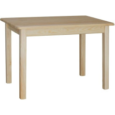 K Koma koma Dining Table Kitchen Table Solid Pine Restaurant 50 x 80 cm Varnished Pine