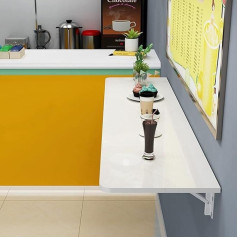 Generisch Klapptisch zur Wandmontage für kleine Räume, Zuhause, Büro, Küche, faltbarer Frühstückstisch (100 x 30 cm)