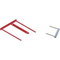Bankers Box Filing Bracket, BBD Archive Clip with 110 mm Arm Length and Cover Strip & Leitz Transfer for Folders, Plastic Handle with Two Metal Tubes, 60790000
