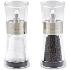 Cole & Mason Flip 180 Inverta Salt and Pepper Mill Gift Set, Chrome, 15 cm