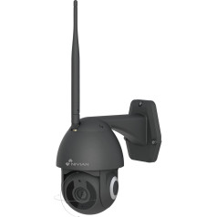 NIVIAN PTZ Camera Surveillance 2.4 GHz, Half4K, 360°, Auto Tracking & Human Detection, Colour Night Vision, Two-Way Audio, Compatible with Alexa & Google Home (White New Model) (NVS-IPC-0S2 Black)