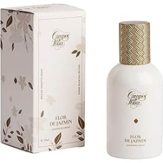 Eau de Toilette for Women Campos de Ibiza with Jasmine Blossom - Essences of Bergamot, Jasmine and White Musk - Refined and Warm - Bottle Gift Box Spray 50 ml