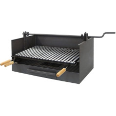IMEX EL ZORRO 71517-tiroir BBQ with Elevator and Stainless Steel Grille