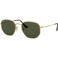 Ray-Ban Mens RB3548N Hexagonal Sunglasses Gold