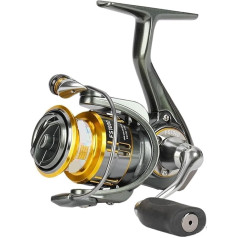 Bait Finesse Spinning Fishing Reel FS 500 800 1000, Flat Spool, Long Cast, 4 kg Pull Force, 5.2:1 Trout Game Wheel Precision Reliability (FS1000)