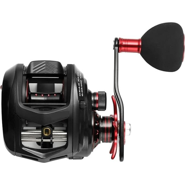WLLKIY Angelrolle MT200 Baitcastingrolle 13kg Max Drag Jigging Angelrolle 11+1 BB 7,1:1 Baitcastingrolle Präzision Zuverlässigkeit(Left Hand Retrieve)