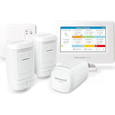 Honeywell Home Evohome THR99C3013 Intelligent Thermostat Set with Relay Module Energy Saving Silver White