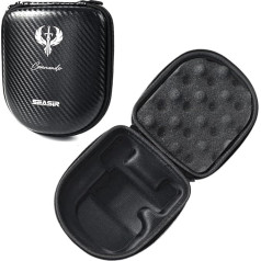 SEASIR Angelrollen-Abdeckung, Kohlefaser-Muster, Angelrollen-Tasche, EVA, wasserdicht, Schutzhülle für Baitcast-Rolle, Aufbewahrungstasche links rechts