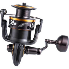 Angelrollen Spinnrolle Jiggingrolle Angelrolle Vollmetall 15Kg Bremskraft Für Salzwasserrad Karpfenrolle (Color : 2000, Size : 5.2:1)