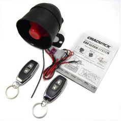 Car Burglar Alarm System, Riloer Universal Alarm System with 2 Remote Controls, Cw-8110 Car Security Horn 120 dB Burglar Security Alarm System, 12 V 20 W 6 Tone Alarm Device Burglar Alarm System Kit
