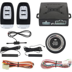 EASYGUARD PKE EC003-1 Passive Keyless Entry Car Alarm System Push Button Start Remote Starter DC12V