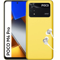 Poco M4 Pro Smartphone + Headphones, 6 + 128 GB Mobile Phone without Contract, 6.43 Inch 90 Hz AMOLED DotDisplay, 64 MP Triple Camera, 5000 mAh, Poco Yellow