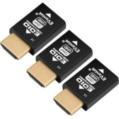 Mini HDMI EDID Emulator Passthrough - 1920x1080@59Hz | Compact Design | Supports HDMI Switches, Extenders, AV Receivers, Video Splitters - 3 Pack