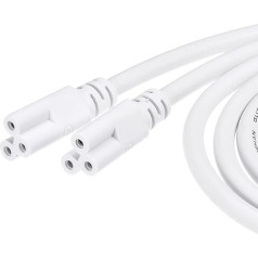 sourcing map Pack of 4 T5 T8 LED Tubes Connection Cable 1 m Male to Male Double End Extension Cable for Integrated LED Light Tube