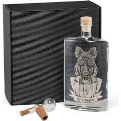 Überläufer Edel-Obstler (0,5 l) Geschenkset inkl. Obstbrand-Ausgießer für Männer, Jäger und Sammler! Williams, Geschenk, Geburtstag, Weihnachten, Tradition