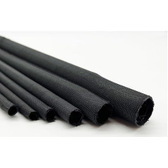 Kokey-xy Kabelführung, geteilte geflochtene Kabelhülse, selbstschließende Hülse für TV/Computer/Audio/Video/USB-Ladegerät, Kabel-Management, Kabelschutz von Haustierkauen, 8 mm Innendurchmesser, 8 m