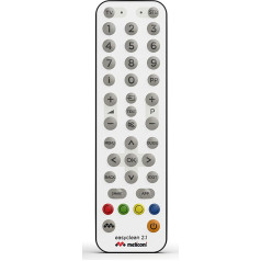 Meliconi Universal Remote Control for TV and Decoder, Easy to Clean