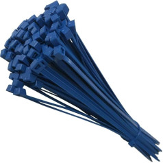 Cable Ties, Cable Ties, Wire, Zipper, Rope, Strong Nylon Plastic, Durable (Medium 203mm, Blue) 100pcs