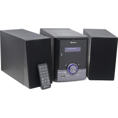 Denver MDA-285 DAB+ FM CD Micro System with Speaker, Bluetooth, USB, Alarm Clock & Remote Control
