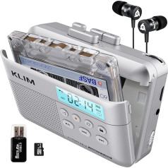 Walkman Cassette Player + Cassette Recorder + Cassette Player + Cassette Digitizing + Portable Cassette Recorder + Microphone & Speaker + Rechargeable Battery + Earphones + 16GB SD Card