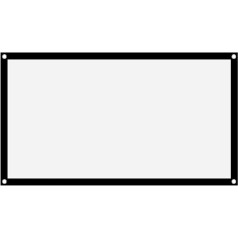 Projection Screens, 40 Inch to 100 Inches, Film Projector Screen 16:9 4K HD Film Screen Rear Front, Wrinkle-Free Design, Wide Screen for Film, Home Cinema, Cinema, Office, Video Game (60 Inches)
