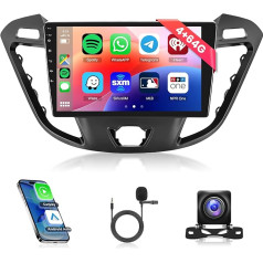 4G+64G Wireless Carplay Android 13 Autoradio 2 Din für Ford Transit Custom Tourneo 2013-2018