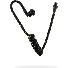 Nylon Sound Tube | Radio Accessories | Security Accessories | Sound Tube Police | Earphones Sound Tube for Security Headphones, Security Earphones | Bayonet Clasp | Colour: Black / Gold
