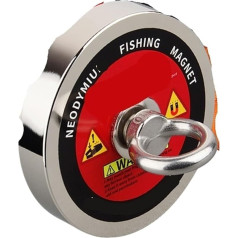 QAZWZG Magnetfischen Angeln Magnet Bergung Magnet Große Neodym N52 Magnete Suche 10M Seil Industriemagnete(180KG)