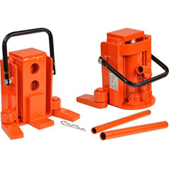 Pro-Lift-Montagetechnik 8t Machine Jack, Swivel Feet, Hydraulic Cylinder, 00001
