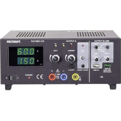 VOLTCRAFT VLP-1602 USB Labornetzgerät, einstellbar 0-60V 0.01-1.5A 123W OVP Anzahl Ausgänge 3
