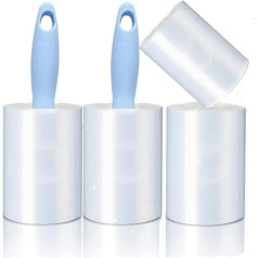 Stretchfolie, Mini-Schrumpffolie, transparent, 10,2 x 150,2 m x 200 mm, mit wiederverwendbaren Griffen, industrielle Stärke, Mini-Handstretchfolie für Umzüge, Verpackungen aus Kunststoff,