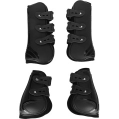 Pferdegamaschen, Pferdesehnengamaschen, vorne offen, Springsehnen-Sportgamaschen, Stiefel für Pferde, Schutzgamaschen zum Springen, verdickte Leggings mit weichem Futter