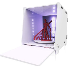 GIANTARM GEEETECH Resin UV Curing Box, Rotating 405nm UV Light Curing Machine, UV Resin Curing Box Curing Box for SLA/DLP/LCD 3D Resin Printer