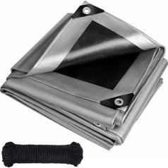 Heavy Duty Tarpaulin 260gsm Reinforced Eyelets Weatherproof Dust Snow UV Protection Ground Sheet Camping Garden Furniture Pool Construction Site Caravan Boat Universal Cover