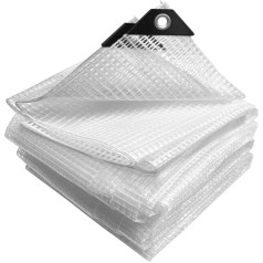 Kippen 6084BX Transparent Grid Tarpaulin 160gsm Size 4 x 10 (40m²)